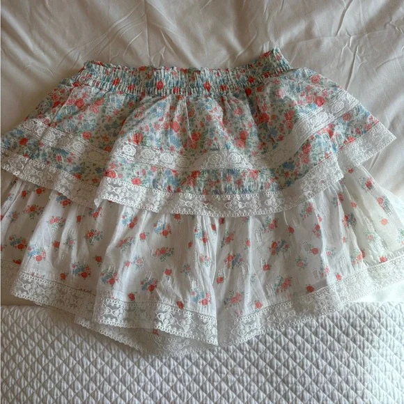 Altar’d State Floral Lace Ruffle Skort - Picture 2 of 4